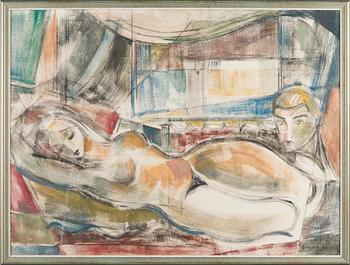 Arvid Broms, Reclining Nude.