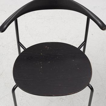 Hans J. Wegner, a set of six black oak chairs, 'CH88T', Carl Hansen & Son, Denmark, 2016.