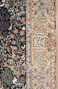 A RUG, Figural Nain, so called 6 LAA, ca 283 x 180 cm.