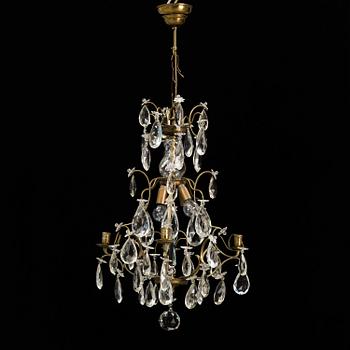 A 20th century baroque style chandelier.