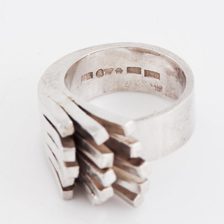 Rey Urban, a sterling silver ring,  Stockholm 1979.