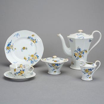KAFFESERVIS, 24 delar, porslin. Theodore Haviland, Limoges, 1930-tal.