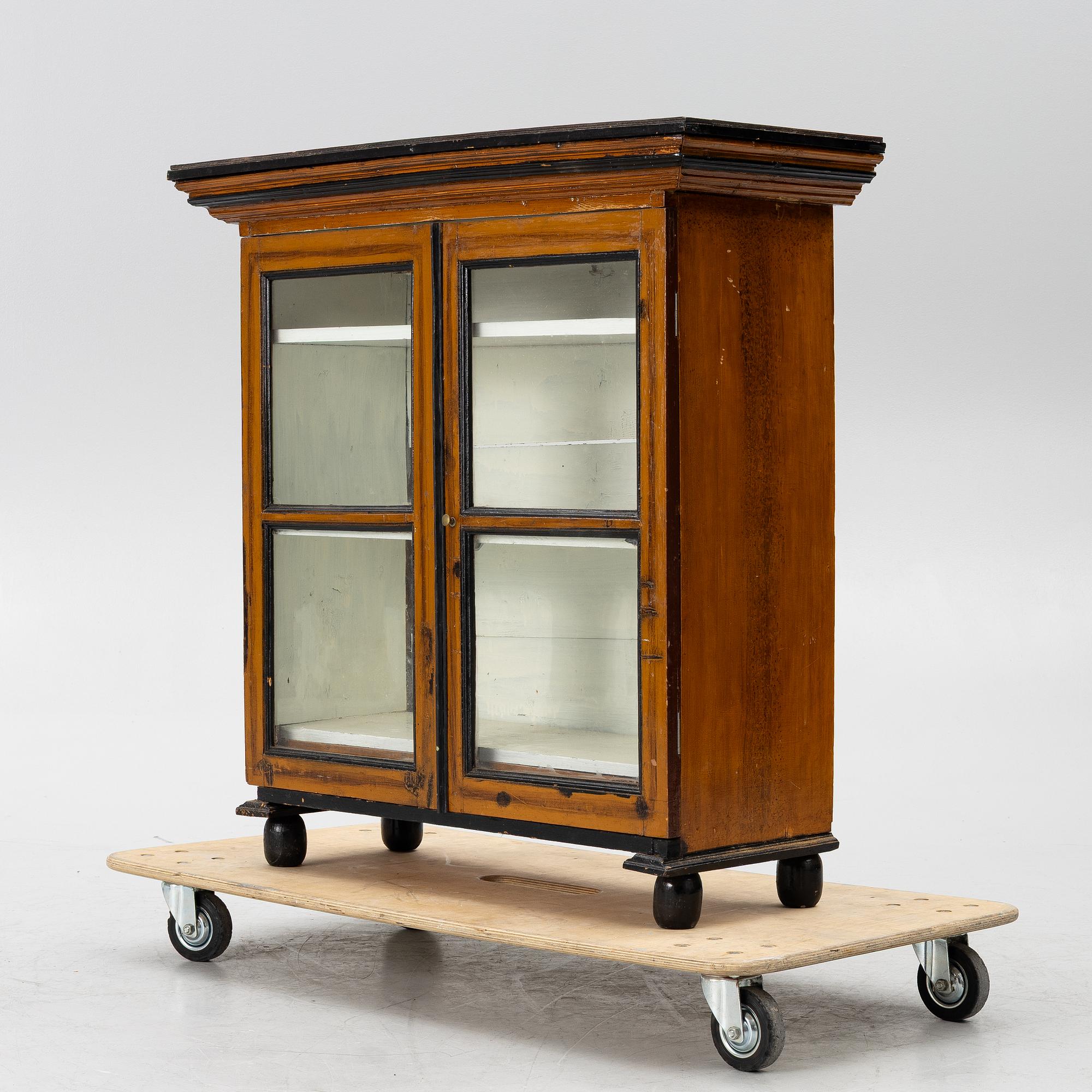 Display cabinet, late 19th century,