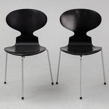 ARNE JACOBSEN, a pair of 'Myran' chairs from Friz hansen, Denmark.