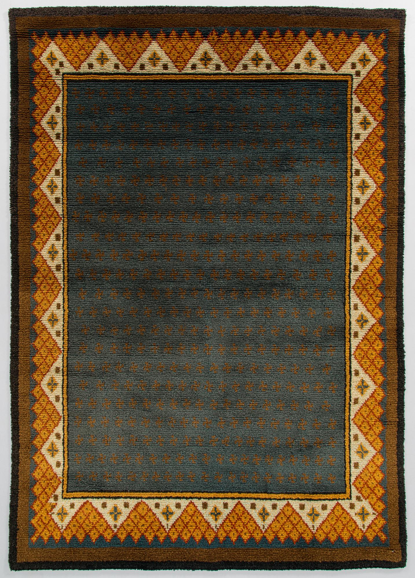 Ryamatta, 1930-tal. Ca 192 x x 135 cm.