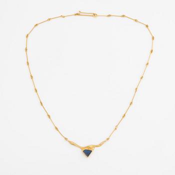 Björn Weckström, An 18K gold Lapponia necklace "Kalypso" with an opal triplette.