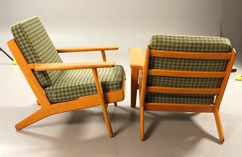 FÅTÖLJER, ett par, GE-290, Hans Wegner, Getama.