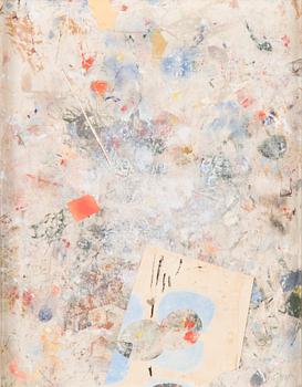 PETER SANDELIN, sekatekniikka kankaalle, signeerattu ja päivätty -86.