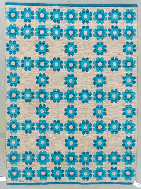 MATTA, dubbelvävd, Berit Woelfer, monogramsignerad BW . Ca 192x138 cm.