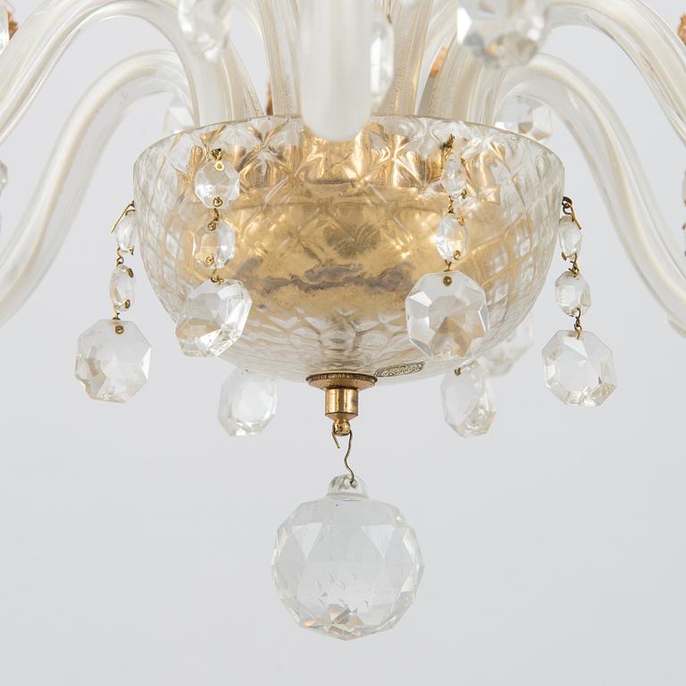Chandelier, later half of the 20th century.
