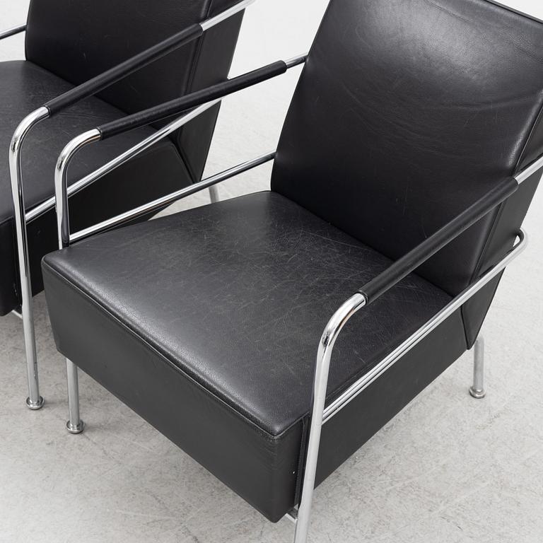 Gunilla Allard, fåtöljer, ett par samt en fotpall och ett bord, "Cinema", Lammhults.