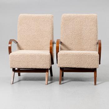 Armchairs, a pair, first half of the 20th century.
