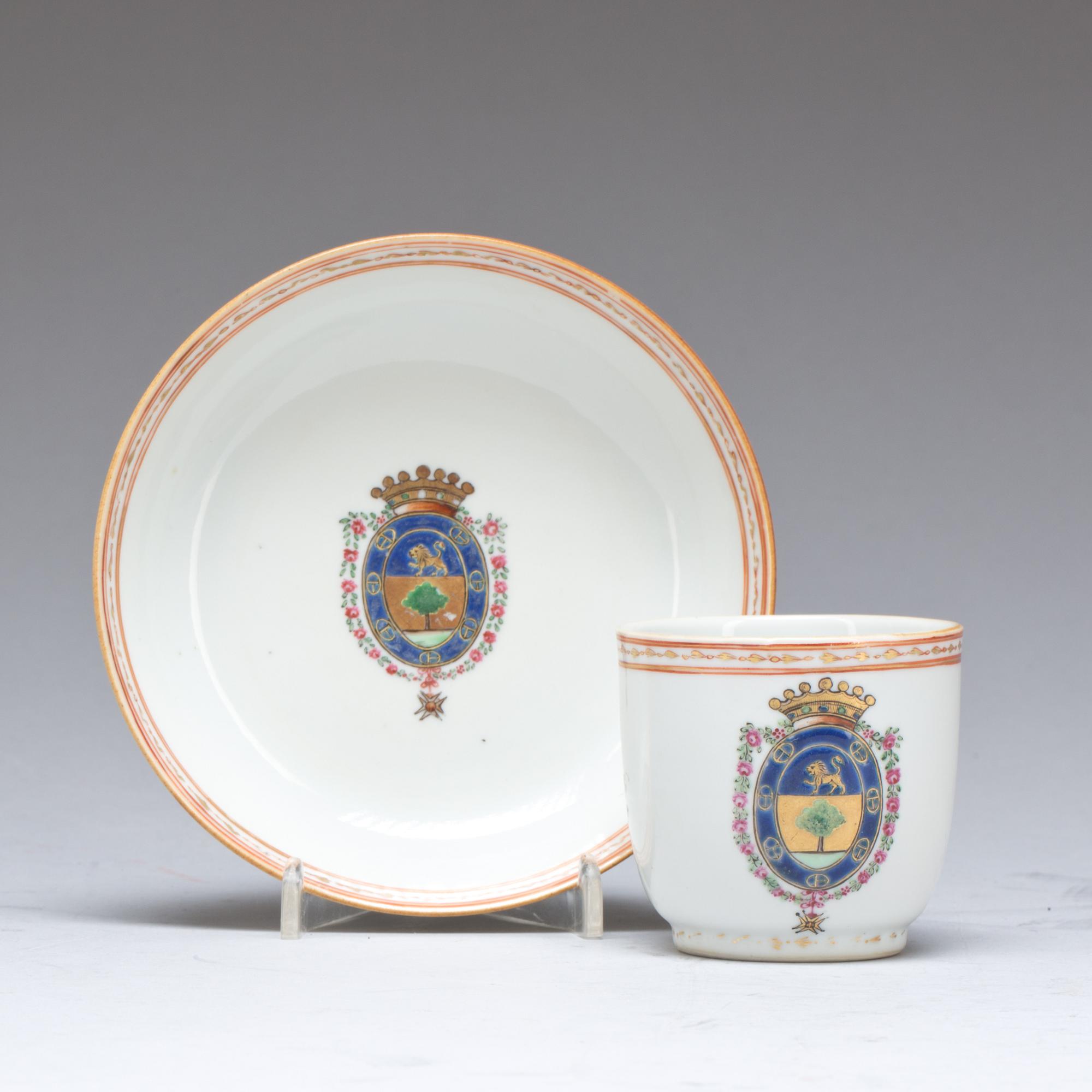 KOPP med FAT, kompaniporslin. Kina, Qianlong (1736-95).