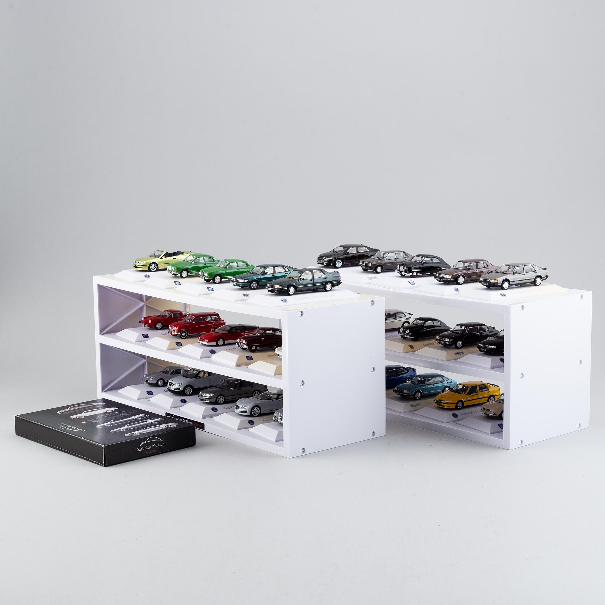 Modellbilar, 30 st, "Saab car museum".
