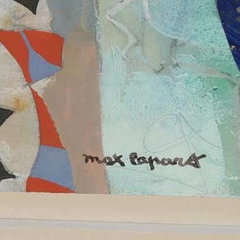 MAX PAPART, blandteknik, signerad.