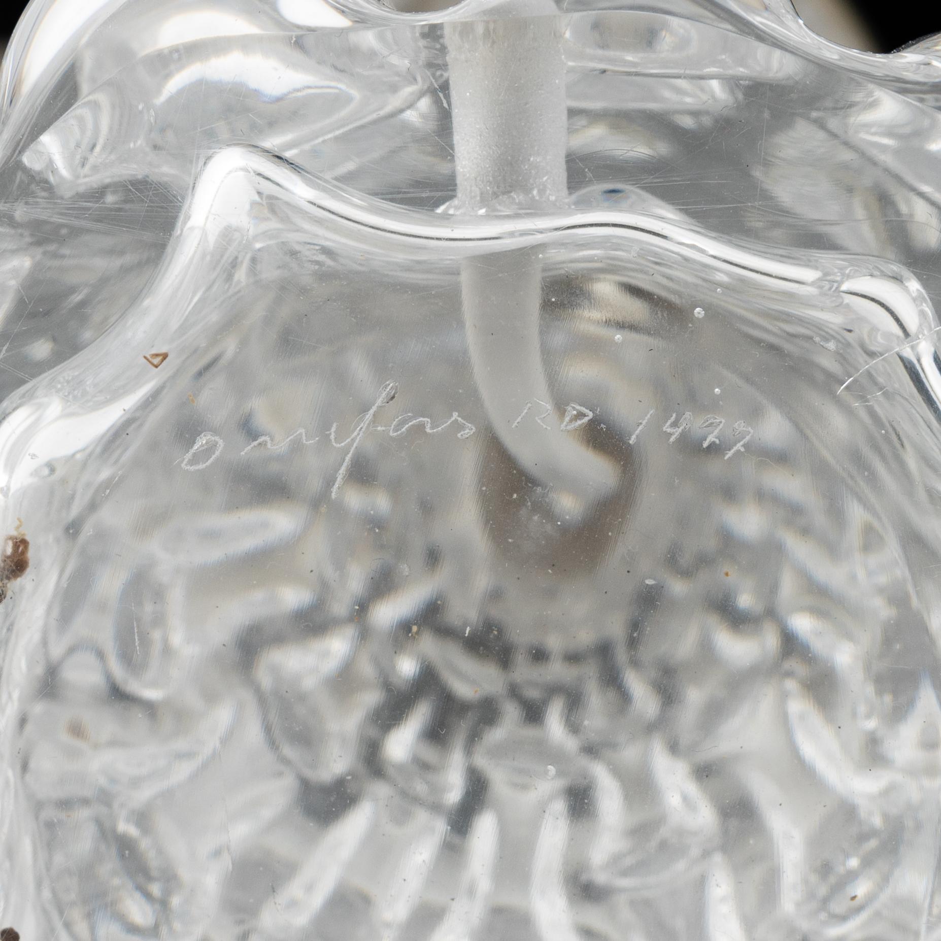 Carl Fagerlund, a pair of model 'RD-1477' table lamps, Orrefors.