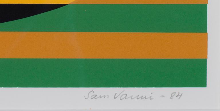 SAM VANNI, serigrafia, sign. ja päiv.-84, nro. VI/XX.