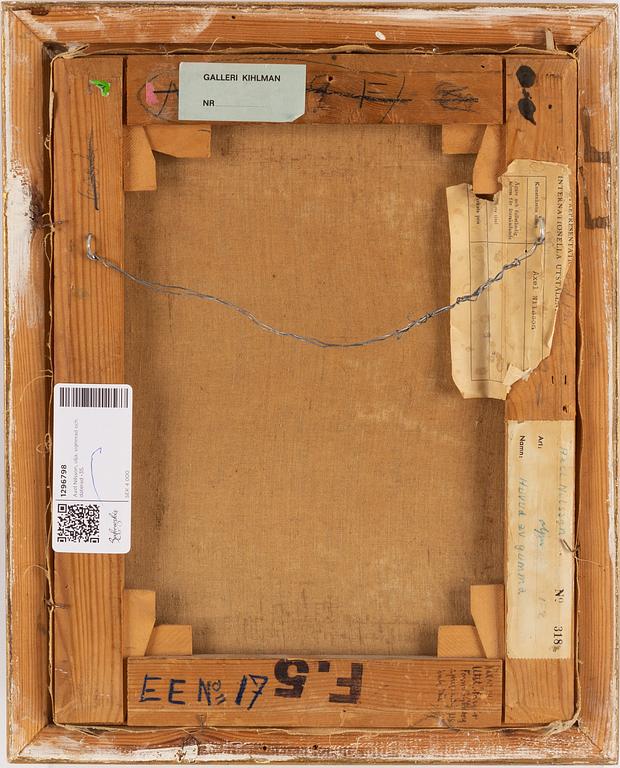 Axel Nilsson, oil on canvas, signed and dated -35.