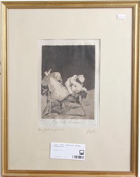 Francisco Goya Y Lucientes · GOYA, FRANCISCO. EFTER. Kopparstick. 