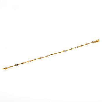 Björn Weckström, Bracelet, "Arabesque", 18K gold and platinum, Lapponia.