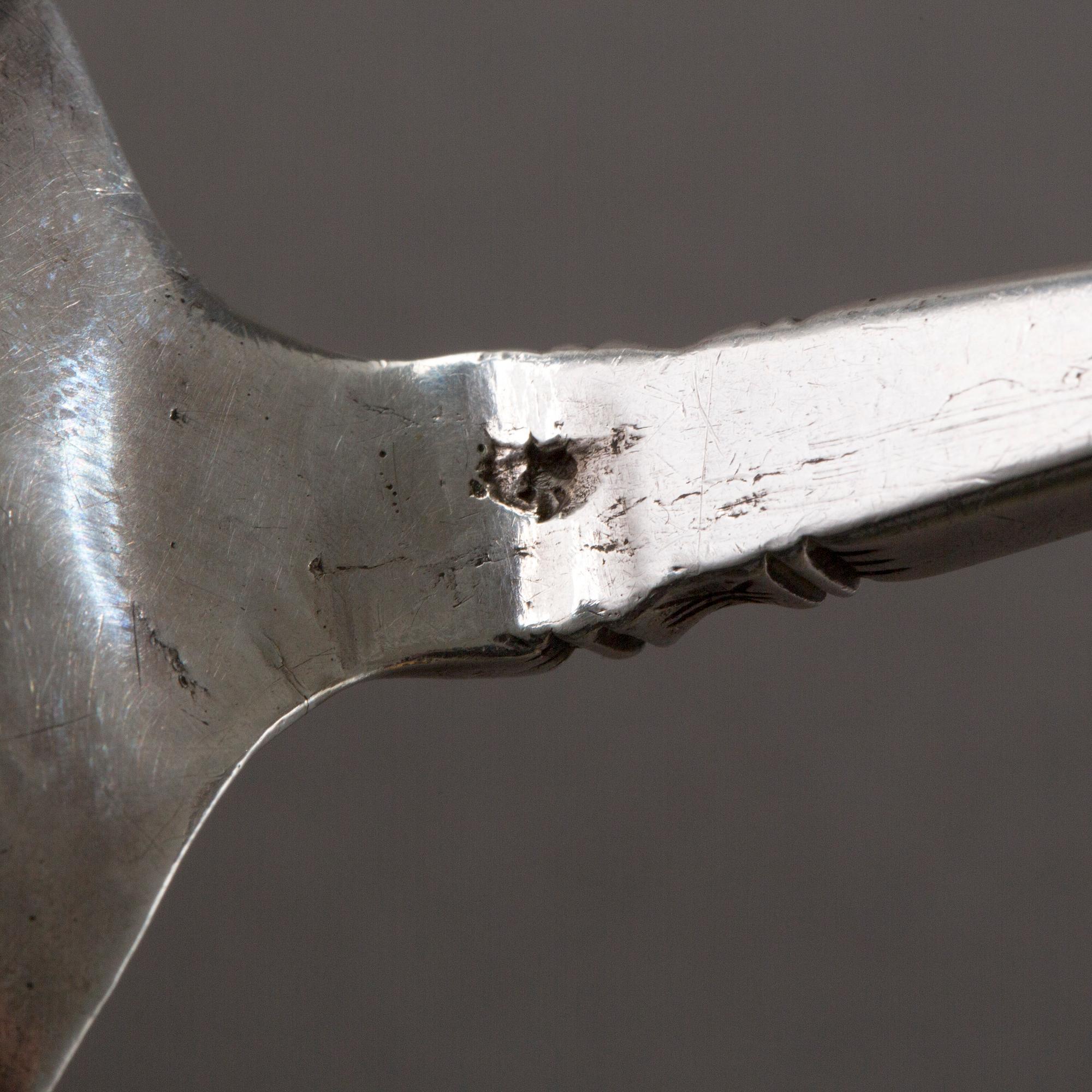 A Scandinavian 16th century silver spoon, unidentified makers mark.