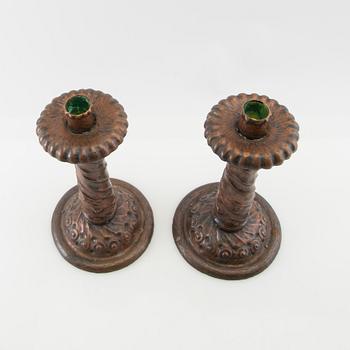 Ljusstakar ett par Jugend tidigt 1900-tal.