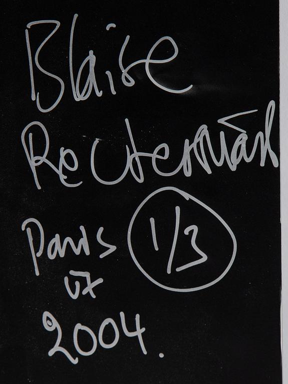 Blaise Reutersward, c-print, signed and numbered 1/3 on verso.