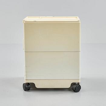 Joe Colombo, a cream coloured plastic chest of drawers, 'Boby', Italy, post 1968.