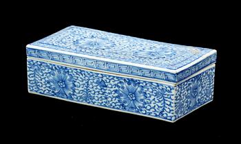 PENSELSKRIN, porslin, Kina, 1800-tal.