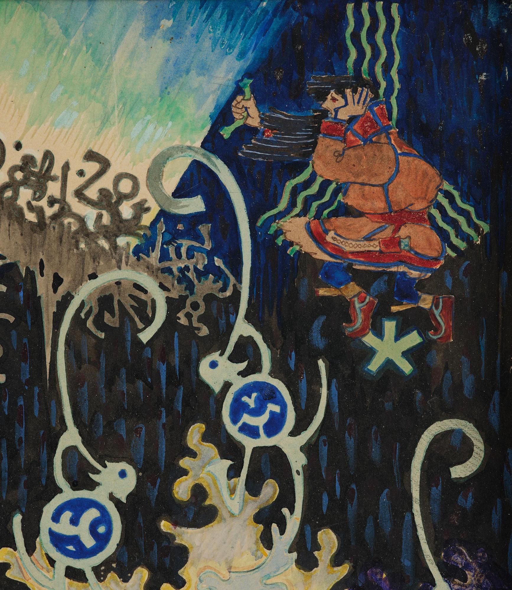Ossian Elgström, Mythological composition.