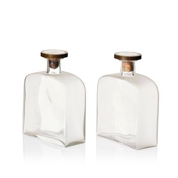 405. Björn Trägårdh, and Svenskt Tenn, two bottles with stoppers, Sweden 1930s.