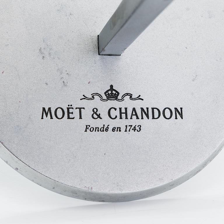 Philppe Di Méo, Candlesticks/ champagne glass holders, 4 pcs, Moët & Chandon.