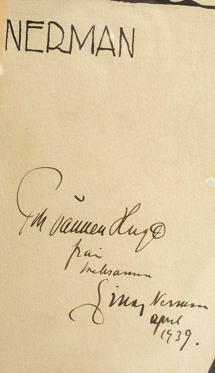 EINAR NERMAN, tusch, sign.