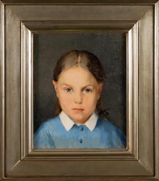 HELENE SCHJERFBECK, GIRL WITH BRAIDS.