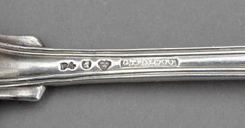 SKEDAR, 21 st, silver, bl a E. Forrsman, 1875, tot vikt 628 gram.