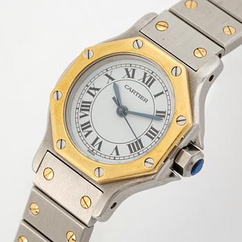 Cartier, Santos, Ronde, "Spider Dial", wristwatch, 24 mm.