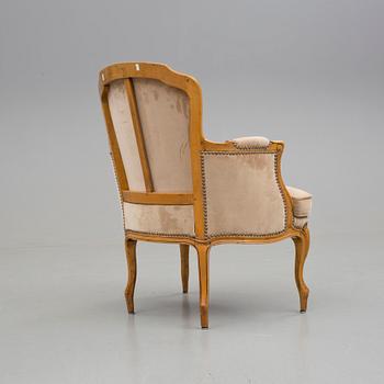 FÅTÖLJ. Rokokostil, 1900-tal.