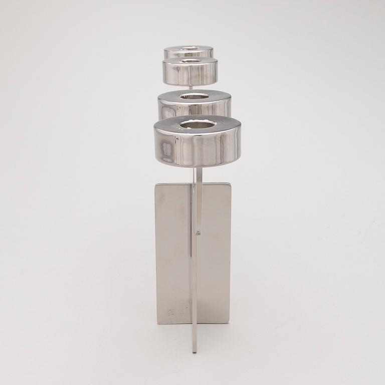 GEORG JENSEN, KYNTTILÄJALKA, teräs, suunnitellut Grethe Meyer.