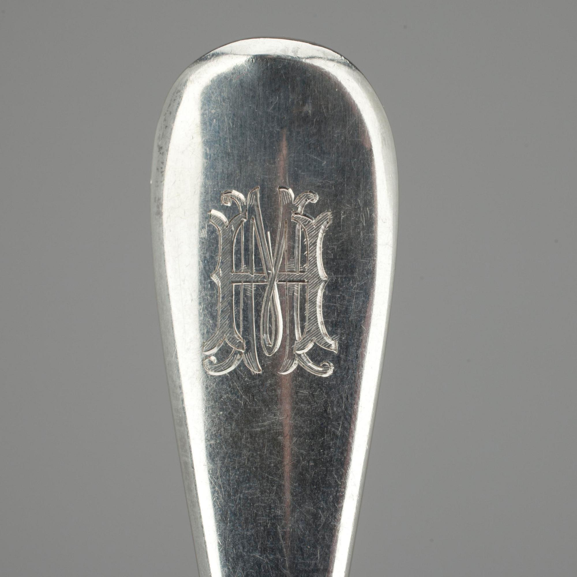 SKEDAR, 6 st, silver, mästarstämplar MK, S:t Petersburg 1884, Ryssland. Vikt tot. 480 g.
