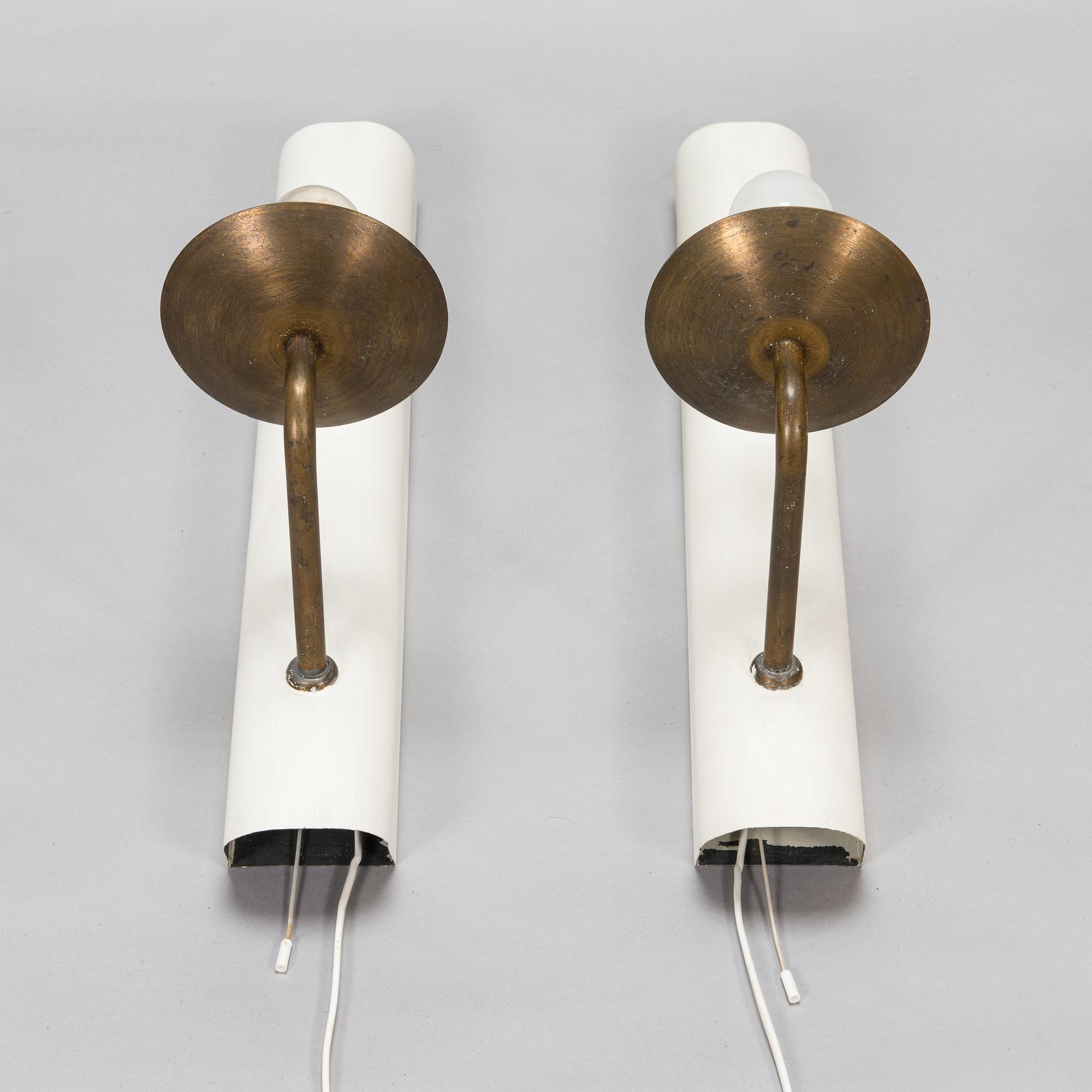 Alvar Aalto, vägglampor, ett par, Taito 1932-tal.