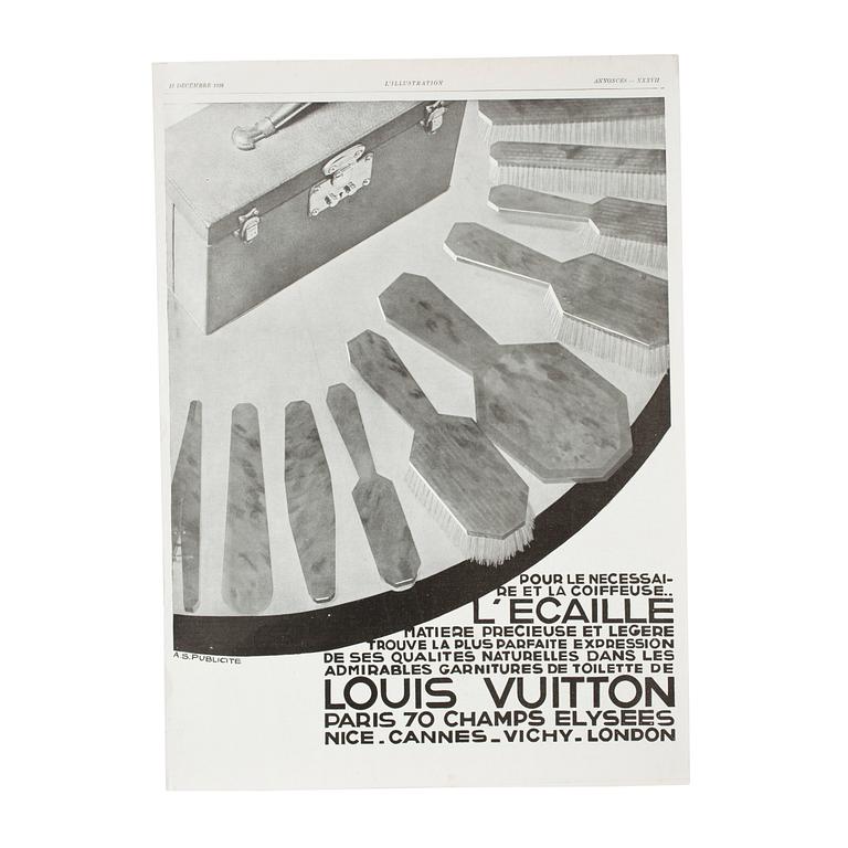LOUIS VUITTON and HERMÈS, three fashion posters in black and white.