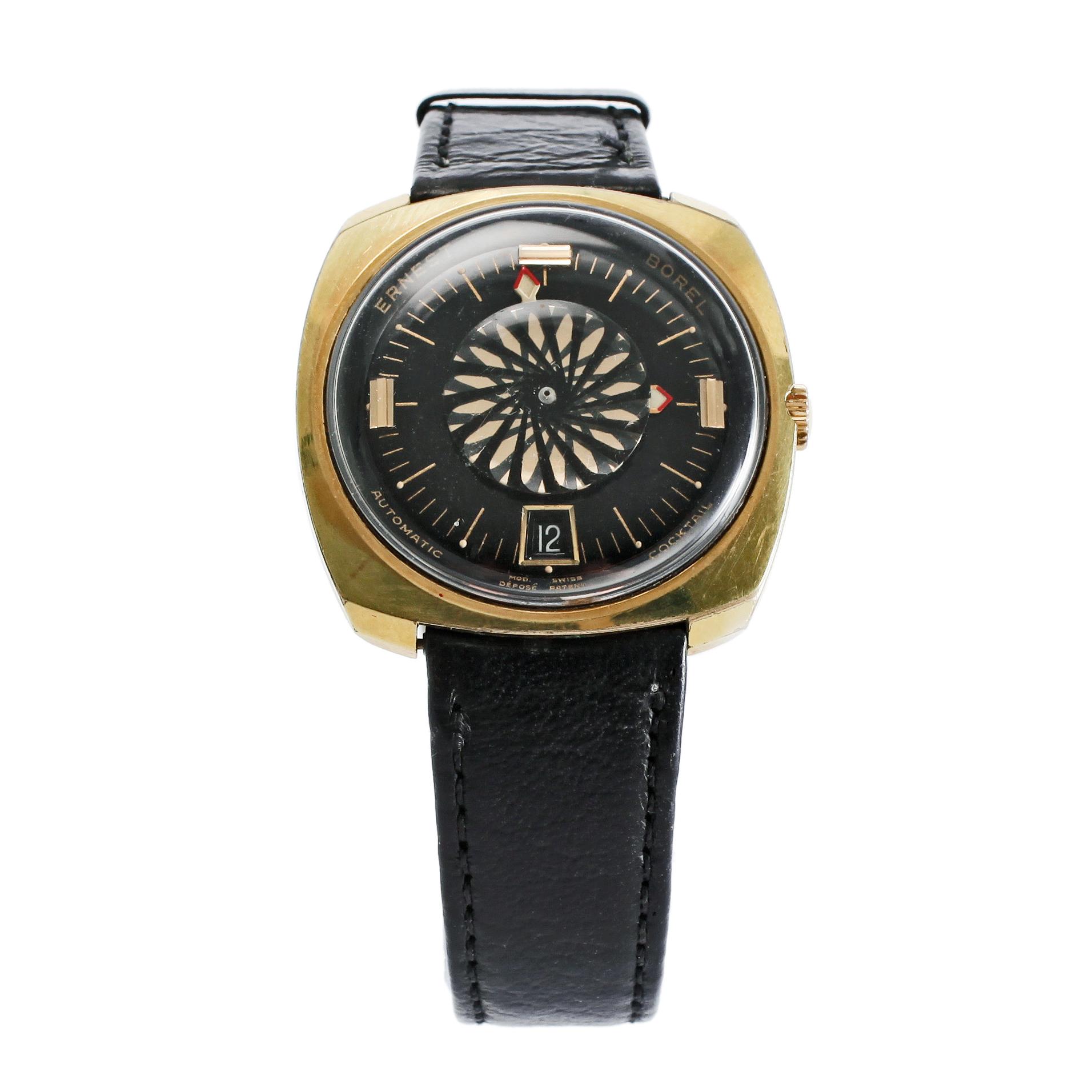 ERNEST BOREL, Automatic Cocktail, wristwatch, 36 x 36 mm.