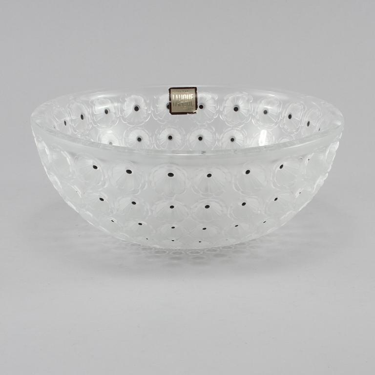 SKÅL, glas, "Nemours", Lalique, signerad Lalique, 1900-talets mitt/andra hälft.