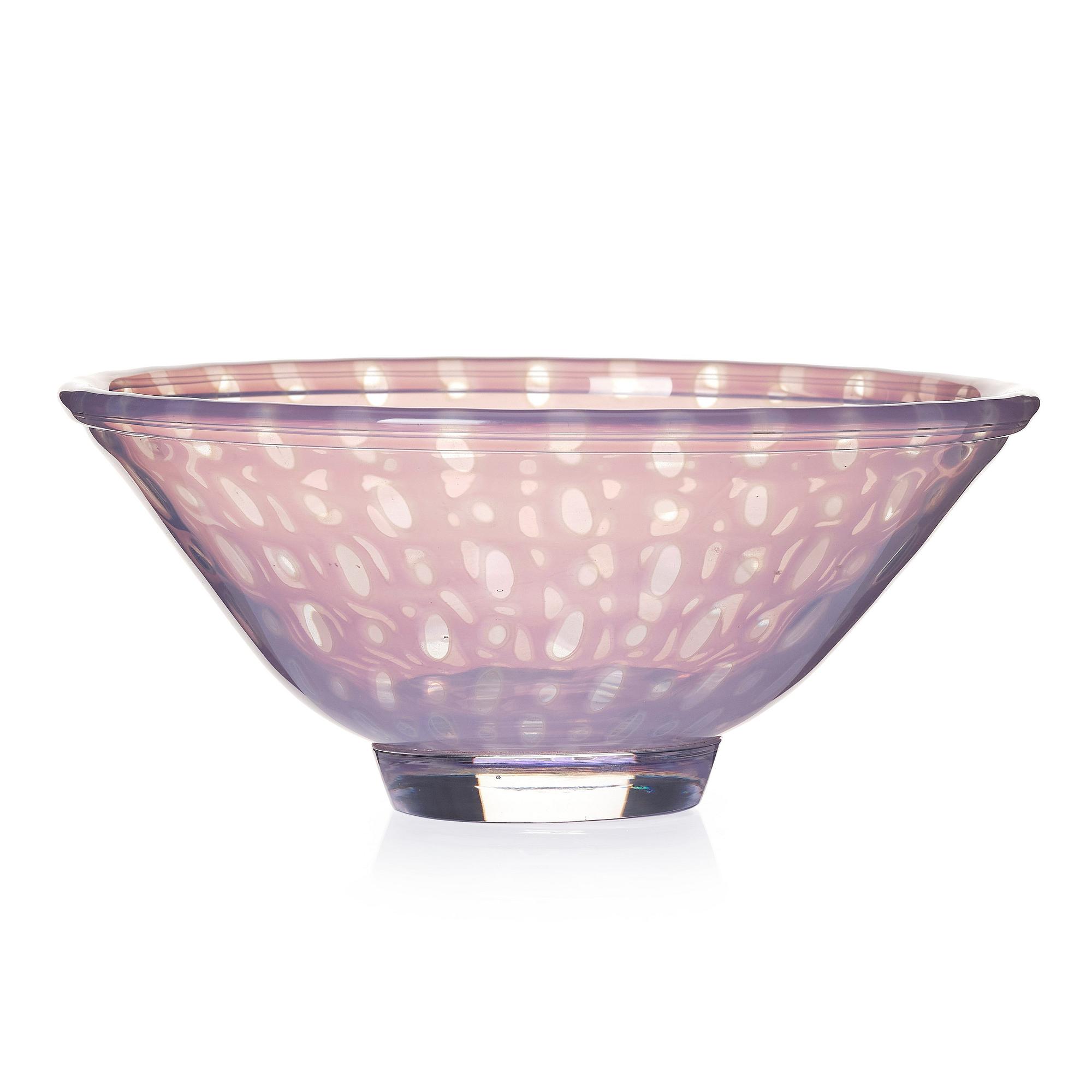 Edward Hald, a "slipgraal" glass bowl, Orrefors, Sweden ca 1955.