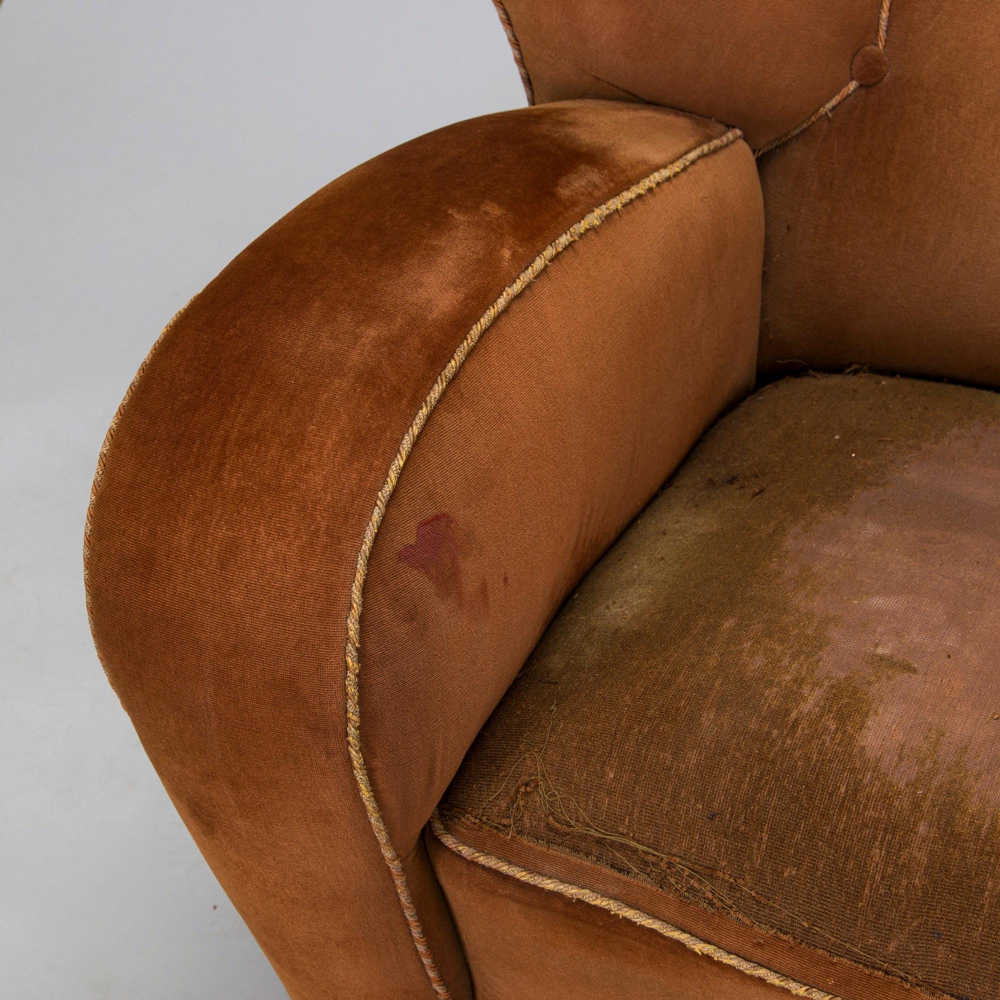 Märta Blomstedt, fåtölj, Aulanko-modellen. Formgiven 1939.