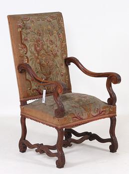 FÅTÖLJ, barockstil.