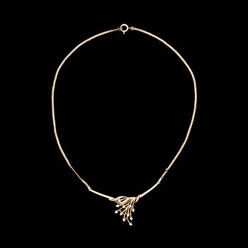 COLLIER, guld 18k, vikt ca 7g.