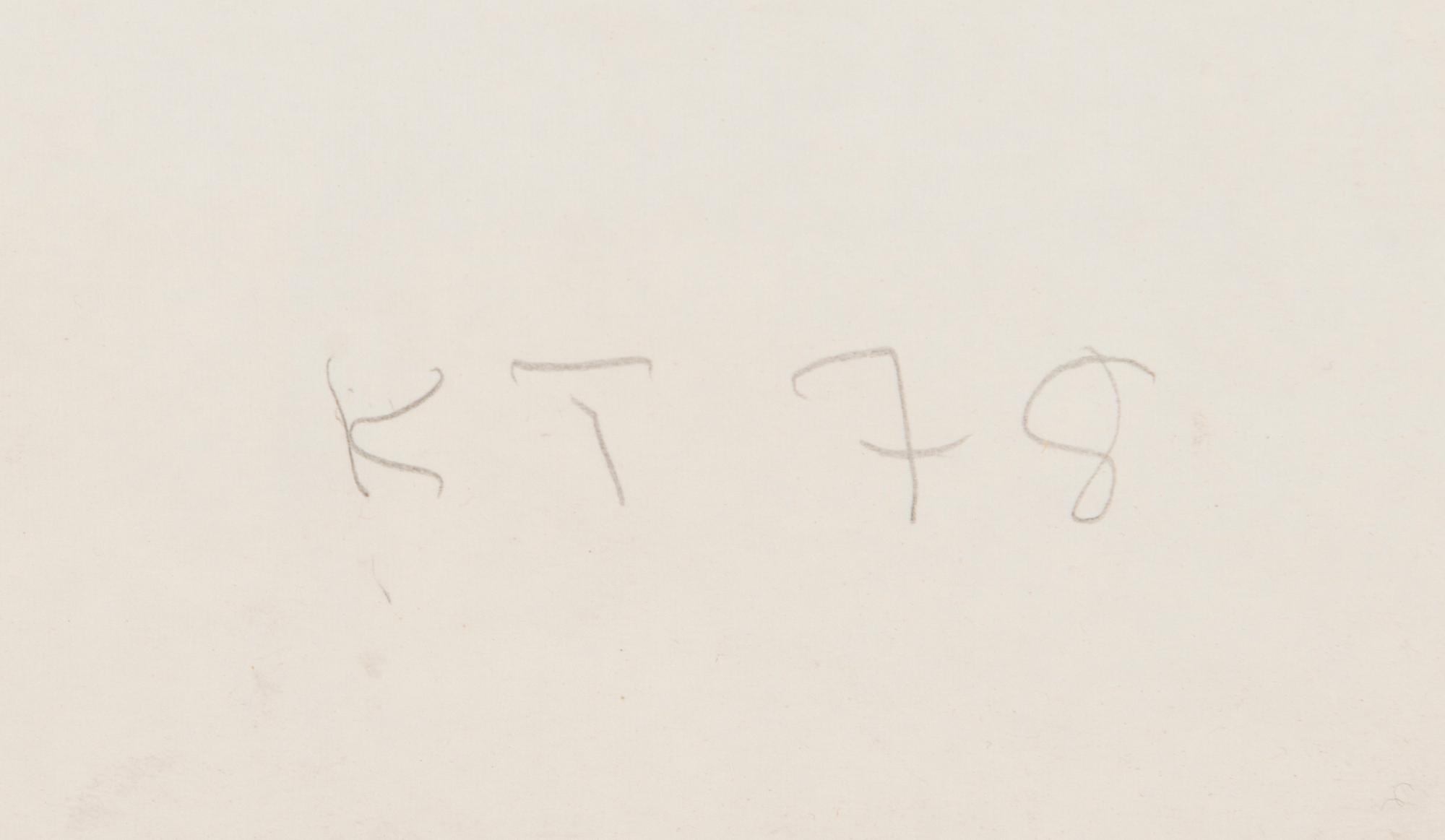 KAIN TAPPER, drawing, signed and dated -78.