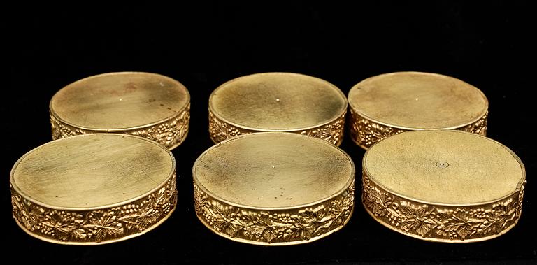 COASTERS, 6 st, senempire, 1800-talets mitt.
