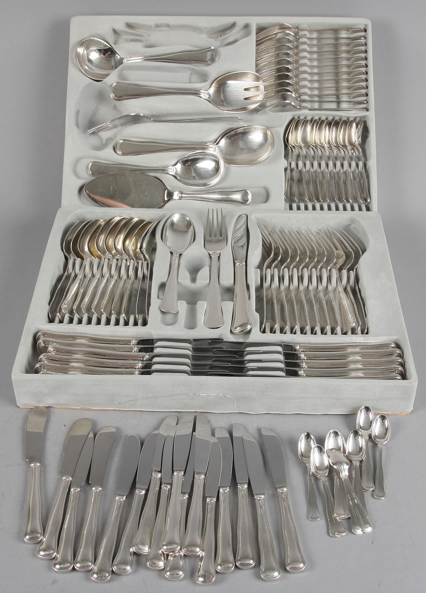 BESTICK, 95 delar, silver, Cohr, Danmark, svenska importstämplar.